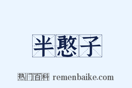 半憨子是什么意思的图片